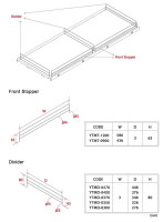 Gondola Shelving Light Gondola Front Stopper and Divider